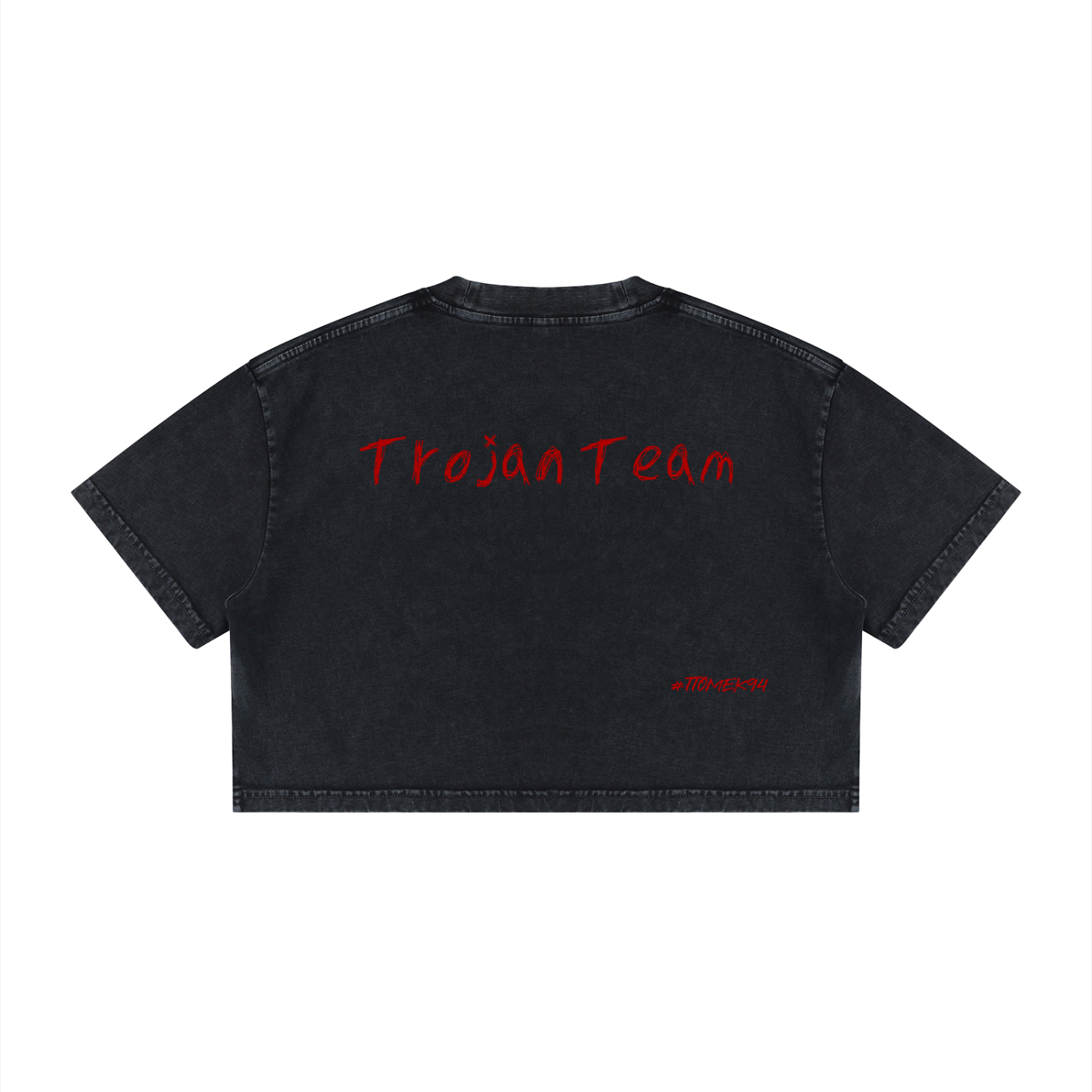 LIMITED dla kobiet  Mineral Wash Cotton Crop T-Shirt