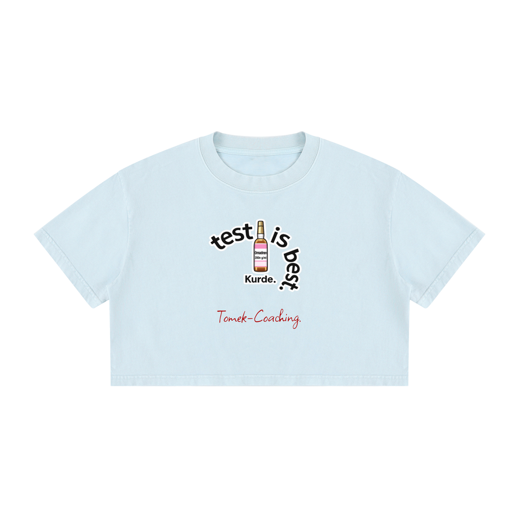 LIMITED dla kobiet  Mineral Wash Cotton Crop T-Shirt